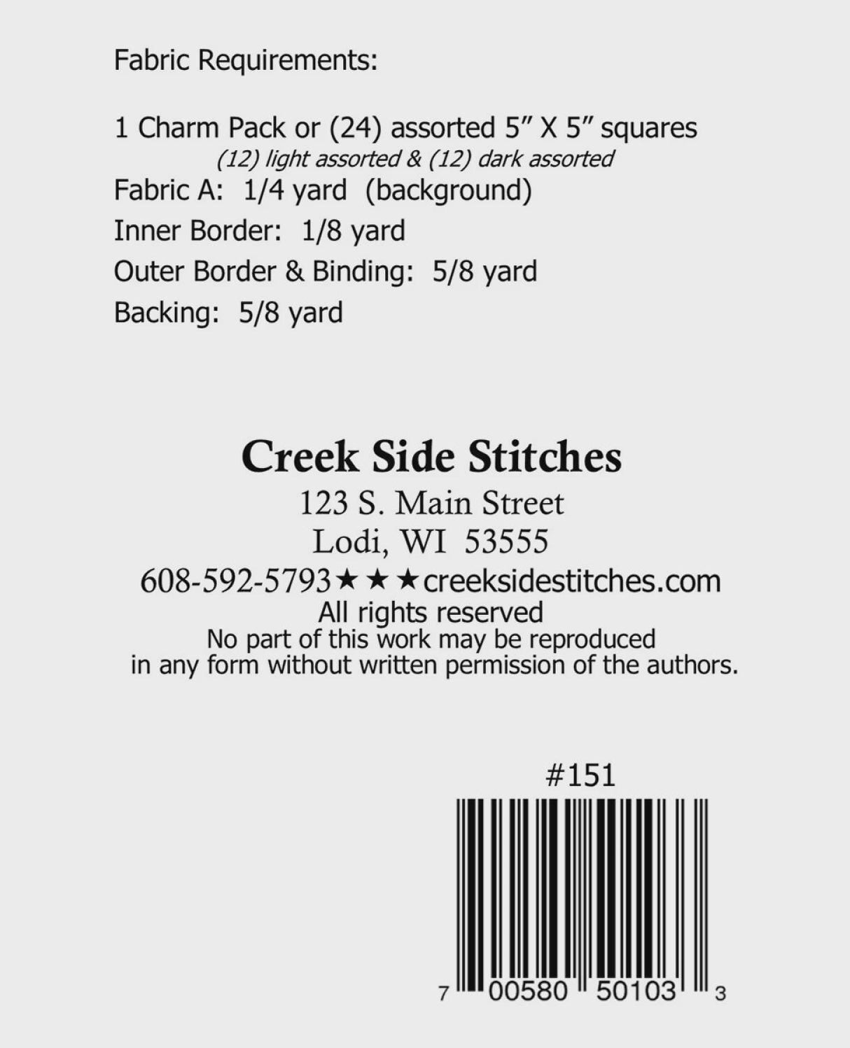 Charming Pineapple Star Table Runner CSS151 From Creek Side Stitches two sizes