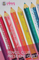 Pencil Club President Quilt by Crimson Tate - Paper Quilt Pattern CTS116