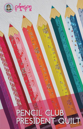 Pencil Club President Quilt by Crimson Tate - Paper Quilt Pattern CTS116