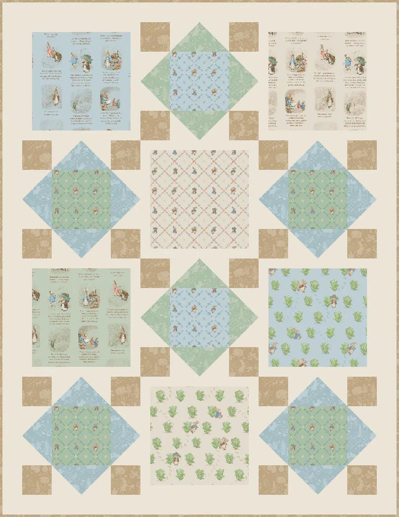 Rabbit Tales Quilt Pattern TWW-1067 From The Whimsical Workshop By Heidi Pridemore