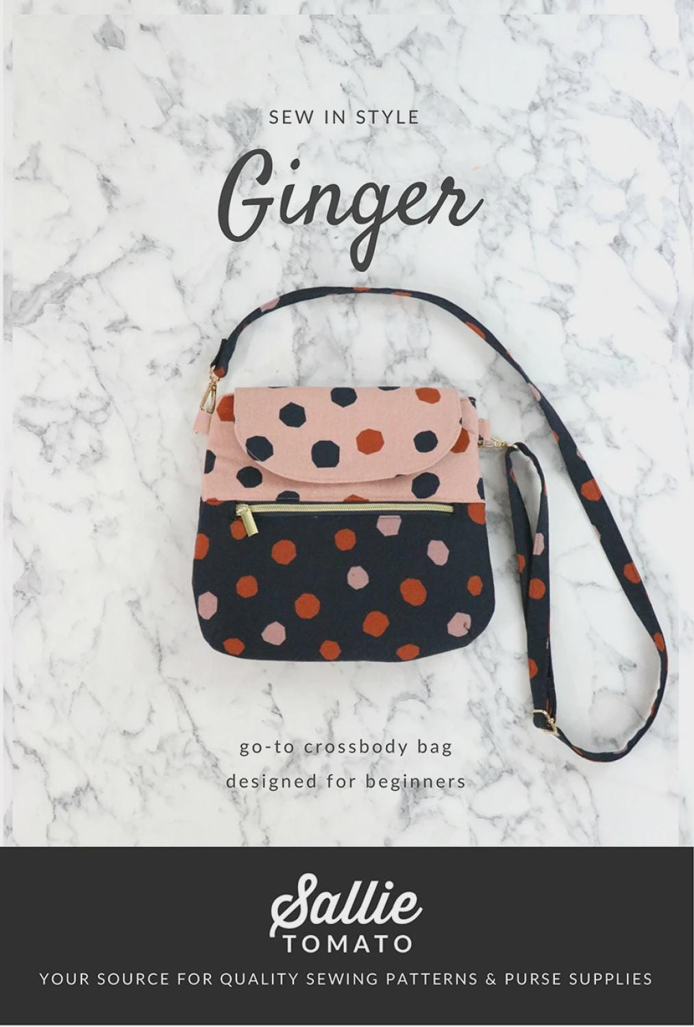 Ginger Crossbody Bag Pattern by Sallie Tomato LST128