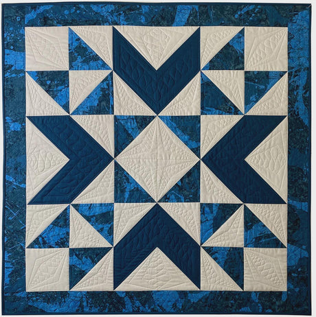 3YD Echo Quilt Printed Pattern by Material Girlfriends MG71 42" x 42"
