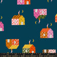 The image is a collage of various colorful houses and crescent moons against a dark blue background.