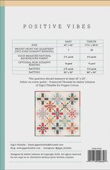 Positive Vibes Quilt Pattern GGT0748 - 2 Sizes by Gigi's Thimble
