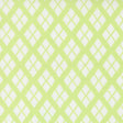 a repeating pattern of white diamond shapes arranged diagonally across a light green background.