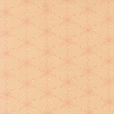 a repeating pattern of pink and white flowers on a beige background.