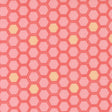 a repeating pattern of pink and yellow hexagons, creating a visually striking and geometric design.