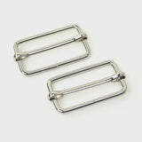 Sallie Tomato Slider Buckle 2 count size 1 1/2" Nickel STS127ST