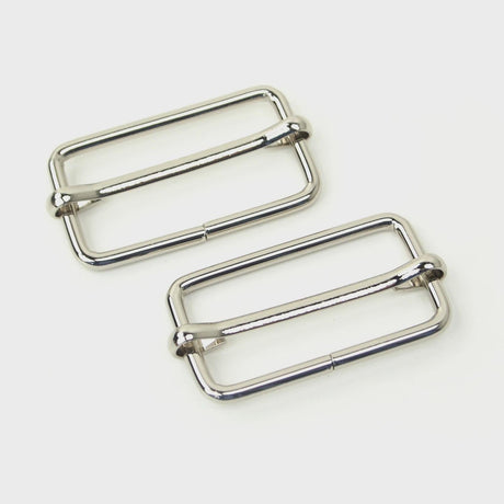 Sallie Tomato Slider Buckle 2 count size 1 1/2" Nickel STS127ST