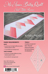 Mi Amor Baby Quilt and Table Runner TQL10013 - PAPER PATTERN-only By Krista Moser