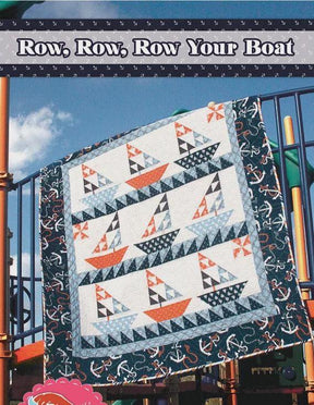 Row, Row, Row Your Boat Printed Quilt Pattern By It's Sew Emma ISE-110 by It's Sew Emma 58.5" x 61.5"