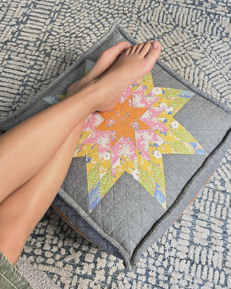 Star Lazing Lone Star Ottoman and Cushion Pattern - CAMM194 by Melly and Me