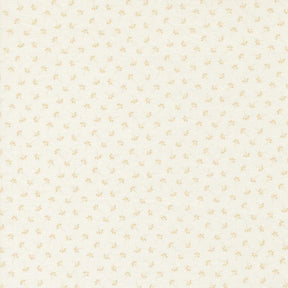 a repeating pattern of small yellow flowers or leaves on a light-colored background.