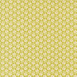 a repeating pattern of white flowers on a green background.