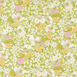 The image is a vibrant and colorful floral pattern with various shades of green, yellow, and white flowers and leaves. The pattern is filled with a diverse array of flowers and leaves, creating a visually striking and lively design.