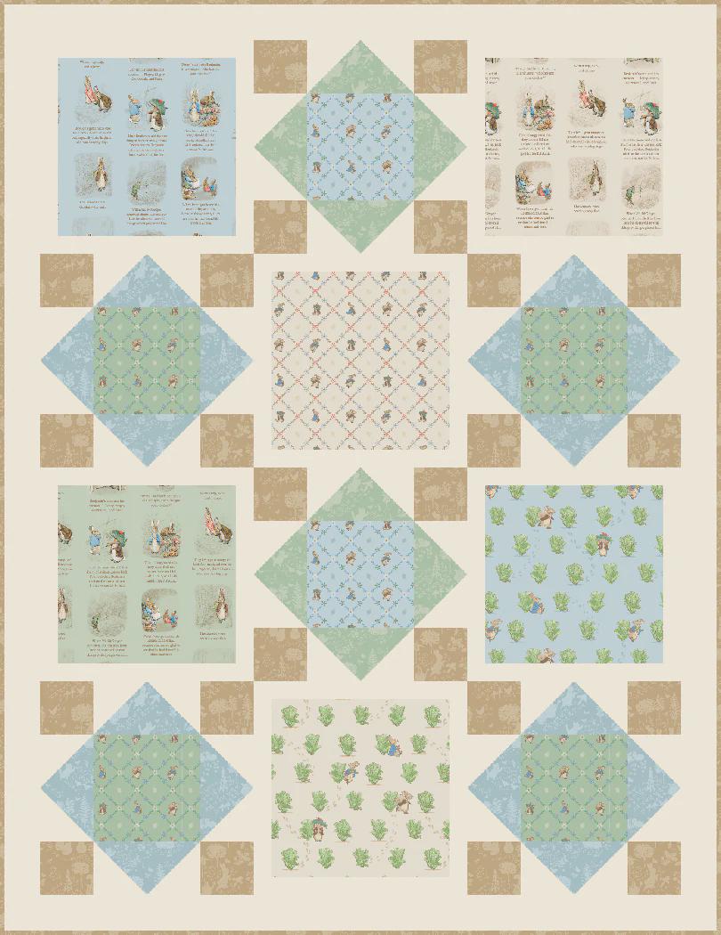 Rabbit Tales Quilt Pattern TWW-1067 From The Whimsical Workshop By Heidi Pridemore