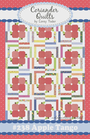 Apple Tango Quilt Pattern by Coriander Quilts CQ238 72" x 96"