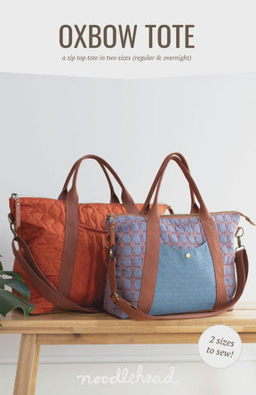 Oxbow Tote Pattern AG553 From Noodlehead By Anna Graham 2 sizes