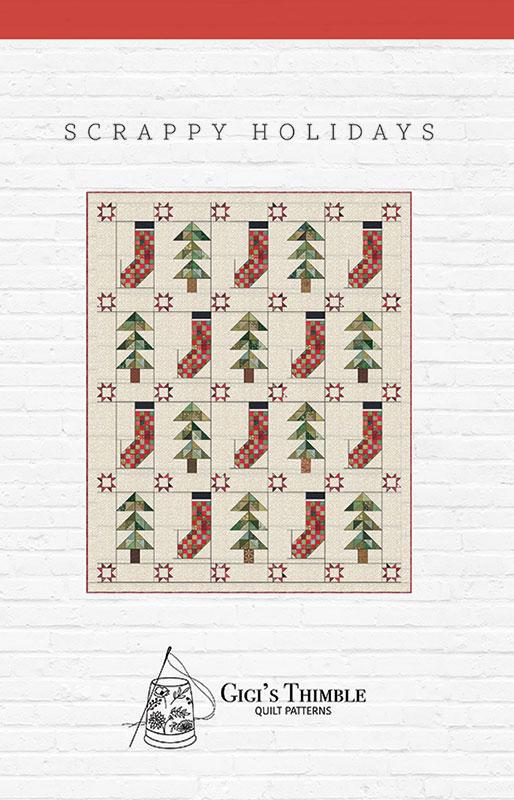 Scrappy Holidays Stars Quilt Pattern By Gigi's Thimble by Amber Johnson GGT762 Pattern Only