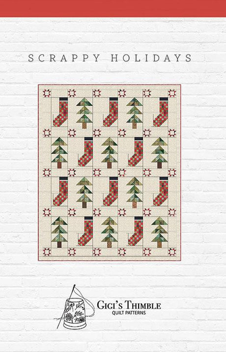 Scrappy Holidays Stars Quilt Pattern By Gigi's Thimble by Amber Johnson GGT762 Pattern Only