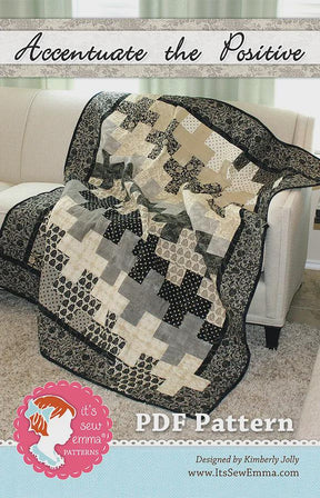 Accentuate the Positive ISE-131 Quilt Pattern by Its Sew Emma