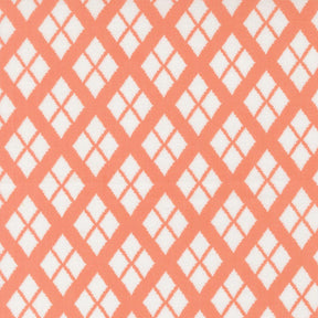 a repeating pattern of white diamond shapes arranged in a diagonal grid on a light orange background.