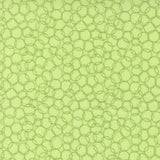 a repeating pattern of green circles on a light green background.