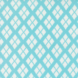 a repeating pattern of diamond shapes in shades of blue and white, creating a visually striking and symmetrical design.