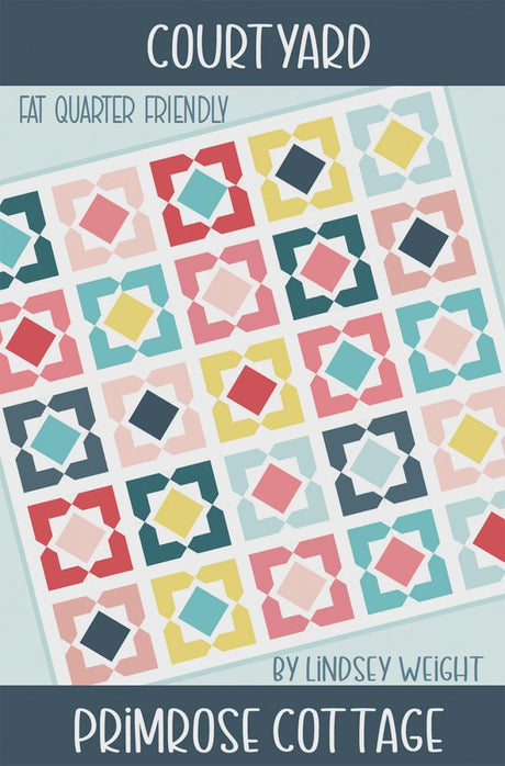 Courtyard Quilt Sewing Pattern by Lindsey Weight of Primrose Cottage - PCQ-039