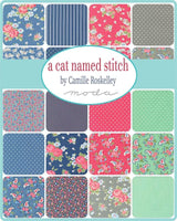 The image is a collage of various fabric patterns, including floral, polka dot, and geometric designs, arranged in a grid format.