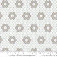 a repeating pattern of hexagonal shapes in various shades of gray and white, creating a visually striking and geometric design.