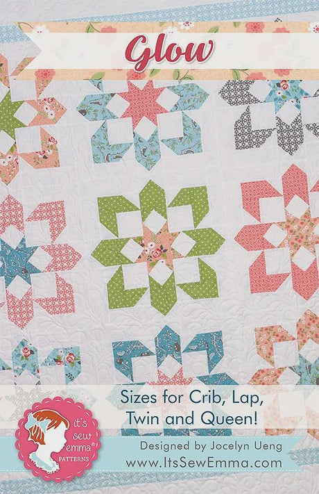 Glow Printed Quilt Pattern By It's Sew Emma ISE-194 by It's Sew Emma available in 4 sizes