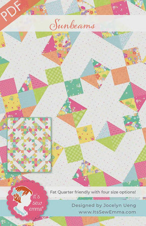 Sunbeams Printed Quilt Pattern By It's Sew Emma ISE-145 by It's Sew Emma available in 4 sizes