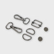 Level 4 Basic Hardware Kit 3/4in Gunmetal STS251B Sallie Tomato Hardware kit for bag making