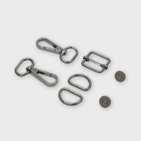 Level 4 Basic Hardware Kit 3/4in Gunmetal STS251B Sallie Tomato Hardware kit for bag making
