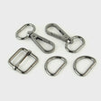 Bag Hardware Set Level 3 Basic 3/4in Nickel Sallie Tomato Hardware kit for bag making # STS193S