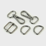 Bag Hardware Set Level 3 Basic 3/4in Nickel Sallie Tomato Hardware kit for bag making # STS193S