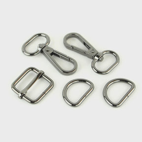 Bag Hardware Set Level 3 Basic 3/4in Nickel Sallie Tomato Hardware kit for bag making # STS193S