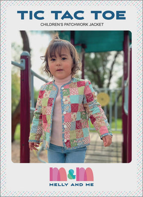 Tic Tac Toe Children's Patchwork Jacket Pattern - CAMM186 by Melly and Me