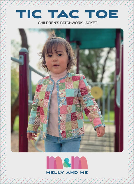 Tic Tac Toe Children's Patchwork Jacket Pattern - CAMM186 by Melly and Me