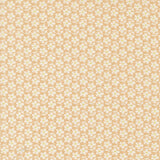 a repeating pattern of white flowers on a beige background.
