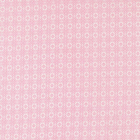 a repeating pattern of pink and white flowers or leaves arranged in a grid-like fashion.