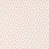 a repeating pattern of small red flowers or leaves on a light-colored background.