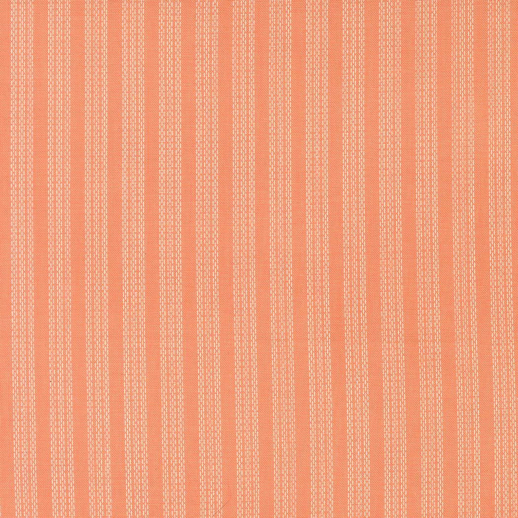 a repeating pattern of vertical stripes in shades of orange and white.