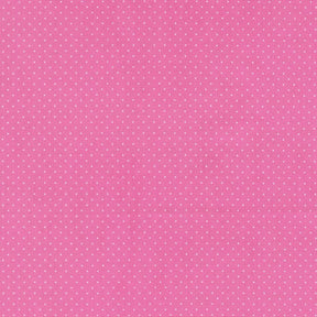 The image is a pink background with small white dots or stars scattered across it.