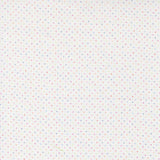 The image is a white background with small, multicolored dots or stars scattered across it, creating a playful and whimsical appearance.