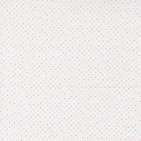 The image is a white background with small, multicolored dots or stars scattered across it, creating a playful and whimsical appearance.