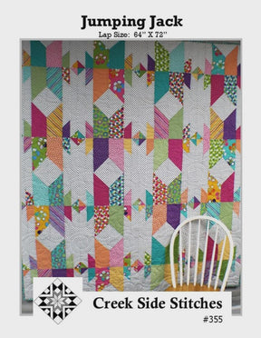Jumping Jack Printed Quilt Pattern only CSS55 by Creek Side Stitches, precut friendly