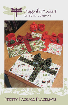 Pretty Package Placemats by Dragonfly Fiberart DFHD-20 Printed Pattern ONLY