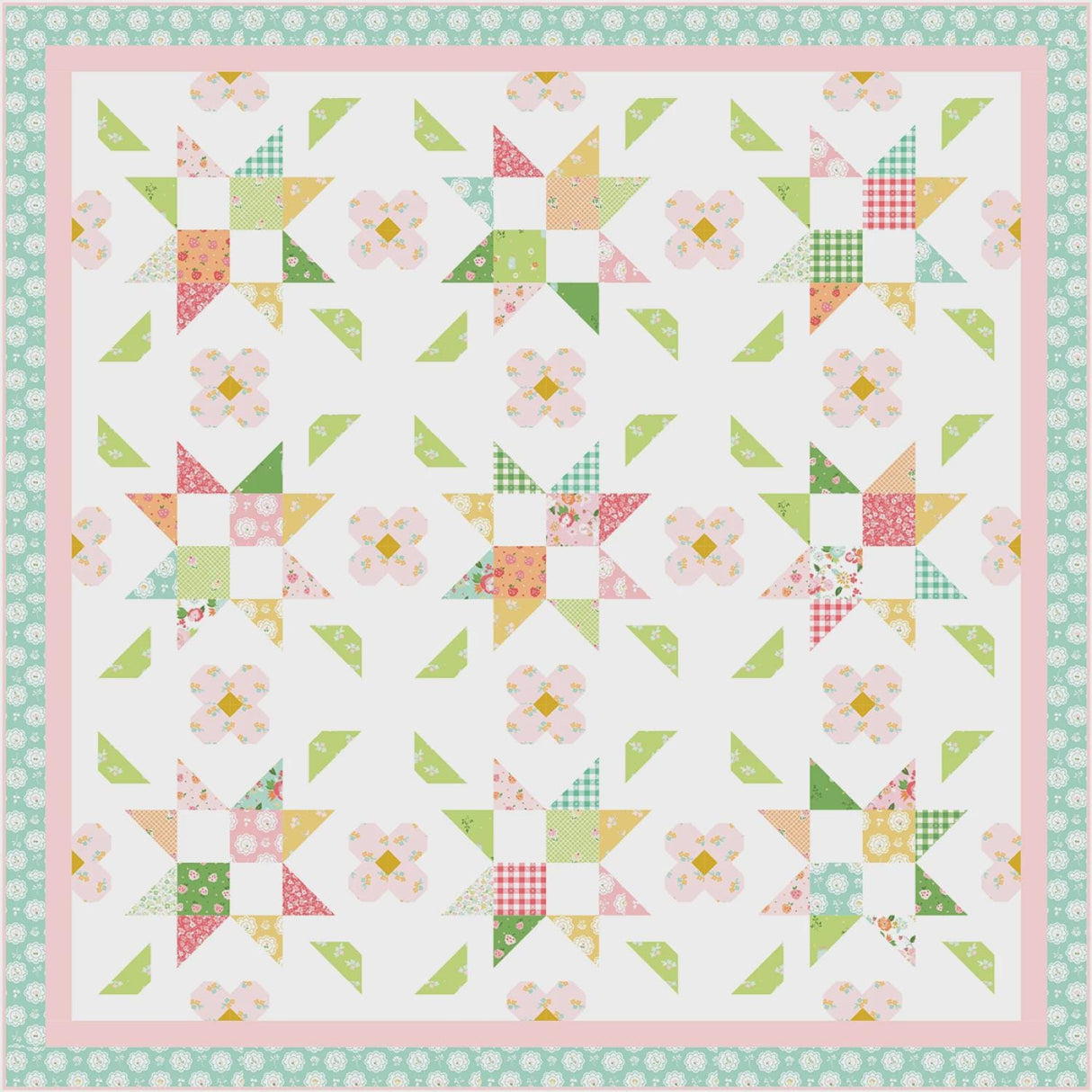 Chasing Fireflies Quilt Pattern by Gracey Larson P155-FIREFLIES 83" x 83"